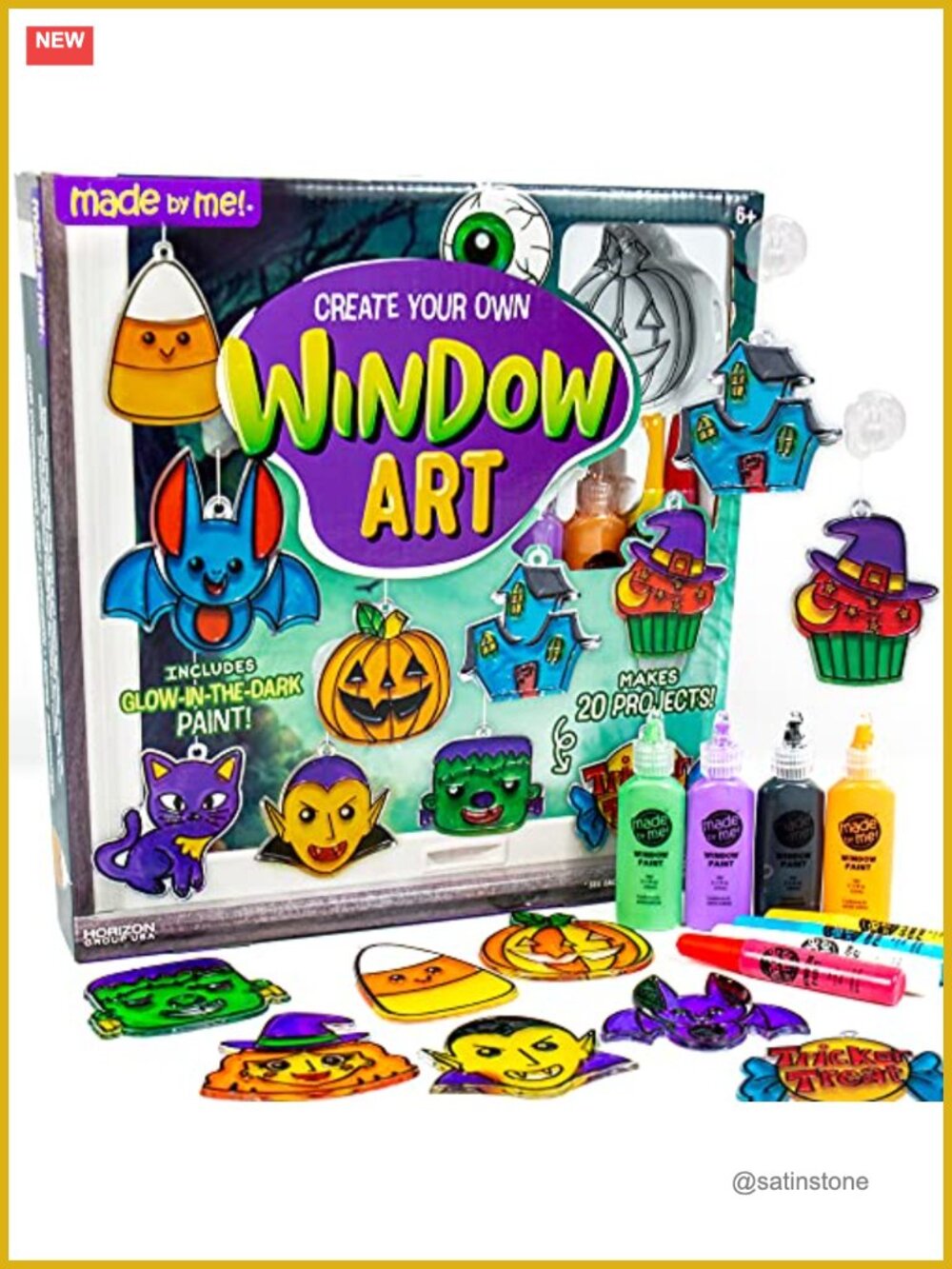 Made By Me Halloween Suncatcher Window Art Kit Craft for Kids